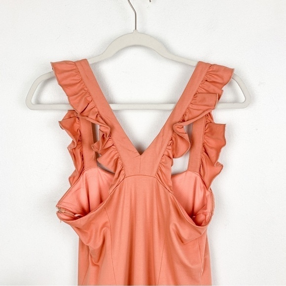 Superdown Imari Ruffle Strap Dress in Dusty Rose Sz M - Picture 6 of 10